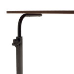 Γραφείο Piper pakoworld με αυξομείωση ύψους-MDF καρυδί-μαύρο 60x40x69-90εκ - Image 4