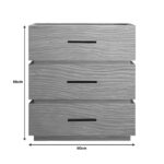 Κομοδίνο Sonlen pakoworld mdf σε oak απόχρωση 60x40x66εκ - Image 2