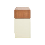 Τουαλέτα κρεβατοκάμαρας Sonlen pakoworld σε καρυδί-κρεμ απόχρωση 60x45x130εκ - Image 4