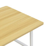 Γραφείο εργασίας Ferje pakoworld με ράφια mdf σε φυσική-λευκή απόχρωση 100x48x75εκ - Image 3