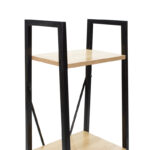 Βιβλιοθήκη Ramon pakoworld φυσικό-μαύρο 34x32,5x148εκ - Image 3