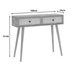 Κονσόλα Oslo pakoworld sonoma 100x29x81εκ - Image 4