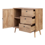 Μπουφές Oslo pakoworld σε sonoma απόχρωση 85x39x79εκ - Image 2