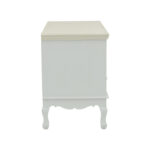 Έπιπλο τηλεόρασης Joliene Inart mdf σε λευκή αντικέ-φυσική απόχρωση 100x42x61εκ - Image 4