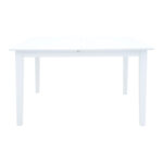 Tραπέζι επεκτεινόμενο Mabor pakoworld ξύλο σε λευκή απόχρωση 120-150x80x73,8εκ - Image 2