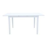 Tραπέζι επεκτεινόμενο Mabor pakoworld ξύλο σε λευκή απόχρωση 120-150x80x73,8εκ - Image 3
