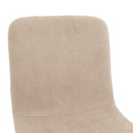 Καρέκλα Gratify pakoworld ύφασμα εκρού-πόδι μαύρο - Image 4