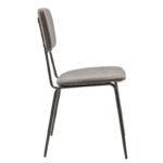 Καρέκλα Tania pakoworld ύφασμα ανθρακί antique-μαύρο πόδι - Image 3