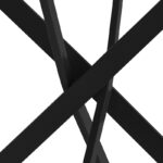 Τραπέζι Dammero pakoworld mdf σε ανθρακί απόχρωση με πόδι μαύρο μέταλλο Φ100x75εκ - Image 3