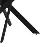 Τραπέζι Dammero pakoworld mdf σε ανθρακί απόχρωση με πόδι μαύρο μέταλλο Φ100x75εκ - Image 4