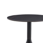 Βοηθητικό τραπέζι Fabron Inart μαύρο sintered stone Φ50x52εκ - Image 2