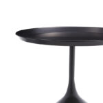 Βοηθητικό τραπέζι Agrile Inart μαύρο μέταλλο Φ50x60εκ - Image 2