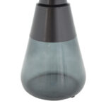 Βοηθητικό τραπέζι Kunlo Inart μαύρο μέταλλο-μαύρο γυαλί Φ50x53.5εκ - Image 3