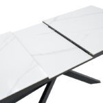 Τραπέζι Rogemi pakoworld sintered stone -γκρι mdf-μαύρο μέταλλο 160-200x90x75εκ - Image 5