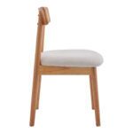 Καρέκλα Tullo pakoworld rubberwood σε φυσική απόχρωση 46x45x78εκ - Image 2