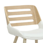 Καρέκλα Brody pakoworld pu λευκό- πόδι φυσικό - Image 4