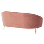 Καναπές 3θέσιος Amora pakoworld βελούδο σάπιο μήλο-χρυσό 180x81x77εκ - Image 5