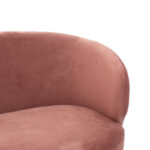 Καναπές 2θέσιος Rony pakoworld βελούδο σάπιο μήλο-χρυσό 132x82x83εκ - Image 3