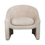 Πολυθρόνα Berza pakoworld κρεμ ύφασμα 76x76x71εκ - Image 2