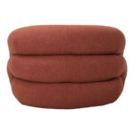 Πολυθρόνα Lexy pakoworld ύφασμα σε κεραμιδί απόχρωση 100x89.5x60εκ - Image 3