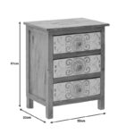 Συρταριέρα Inart 3-50-245-0017 ξύλο φυσικό-λευκό 50x32x61εκ - Image 3