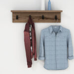 Κρεμάστρα Mulan pakoworld χρώμα καρυδί 60x16x14.5εκ - Image 2