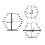 Ραφιέρα τοίχου Valis pakoworld τριών τεμαχίων χρώμα καρυδί 37x9x32εκ - Image 3