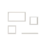 Ραφιέρα Babine pakoworld μελαμίνη σε λευκή απόχρωση 84x15x44εκ - Image 2