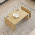 Τραπέζι σαλονιού Poko pakoworld σε oak απόχρωση 86.8x50x32,4εκ - Image 2