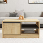 Τραπέζι σαλονιού Narli pakoworld σε oak απόχρωση 90x60x45εκ - Image 2