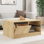 Τραπέζι σαλονιού Narli pakoworld σε oak απόχρωση 90x60x45εκ - Image 3