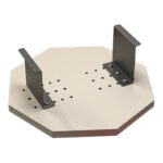 Βοηθητικό τραπεζάκι Linea pakoworld σε απόχρωση κρέμα με μαύρα μεταλλικά πόδια Φ34x10εκ - Image 2