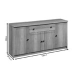 Μπουφές Libby pakoworld oak 160x39.5x83εκ - Image 3