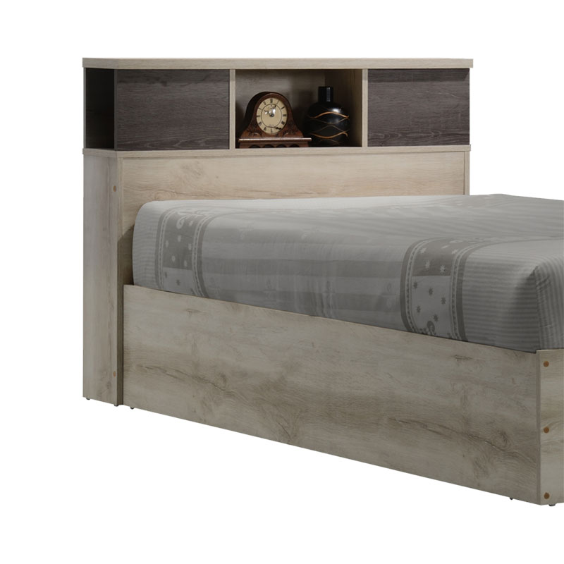 123-000204-1 Κρεβάτι OLYMPUS pakoworld σε χρώμα castillo-toro 120x200εκ - Image 1