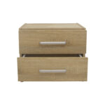 Κομοδίνο OLYMPUS pakoworld με 2 συρτάρια σε sonoma απόχρωση 47.5x40.5x40.5εκ - Image 3