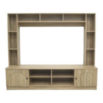 Σύνθετο σαλονιού Ambera pakoworld σε sonoma απόχρωση 200x40x171.5εκ - Image 3