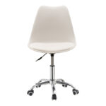 Καρέκλα γραφείου εργασίας Gaston II pakoworld PP-PU λευκό - Image 4