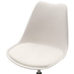 Καρέκλα γραφείου εργασίας Gaston II pakoworld PP-PU λευκό - Image 5