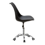 Καρέκλα γραφείου εργασίας Gaston II pakoworld PP-PU μαύρο - Image 3