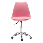 Καρέκλα γραφείου εργασίας Gaston II pakoworld PP-PU ροζ - Image 4