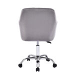 Καρέκλα γραφείου εργασίας Xever pakoworld βελούδο γκρι - Image 5