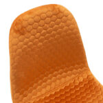 Καρέκλα Sila pakoworld βελούδο κεραμιδί-μαύρο χρυσό πόδι - Image 5