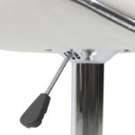 Σκαμπό μπαρ Enzo pakoworld πτυσσόμενο λευκό pu-μέταλλο χρωμίου 45x44x87εκ - Image 4