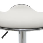 Σκαμπό μπαρ Enzo pakoworld πτυσσόμενο λευκό pu-μέταλλο χρωμίου 45x44x87εκ - Image 5