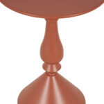 Βοηθητικό τραπέζι Lalou pakoworld μέταλλο σε απόχρωση terracotta Φ40x55εκ - Image 3