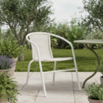 Πολυθρόνα Obbi pakoworld μέταλλο-pe λευκό 53x59x72εκ - Image 2