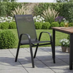 Πολυθρόνα Calan pakoworld μέταλλο μαύρο-textilene μαύρο 54x74x91εκ - Image 3