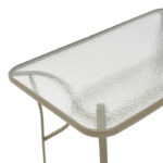 Τραπέζι Ensure pakoworld μέταλλο σαμπανιζέ-γυαλί 140x80x70εκ - Image 3