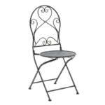 Τραπεζαρία Walen pakoworld σετ 3τεμ μέταλλο μαύρο