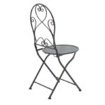 Τραπεζαρία Walen pakoworld σετ 3τεμ μέταλλο μαύρο - Image 2